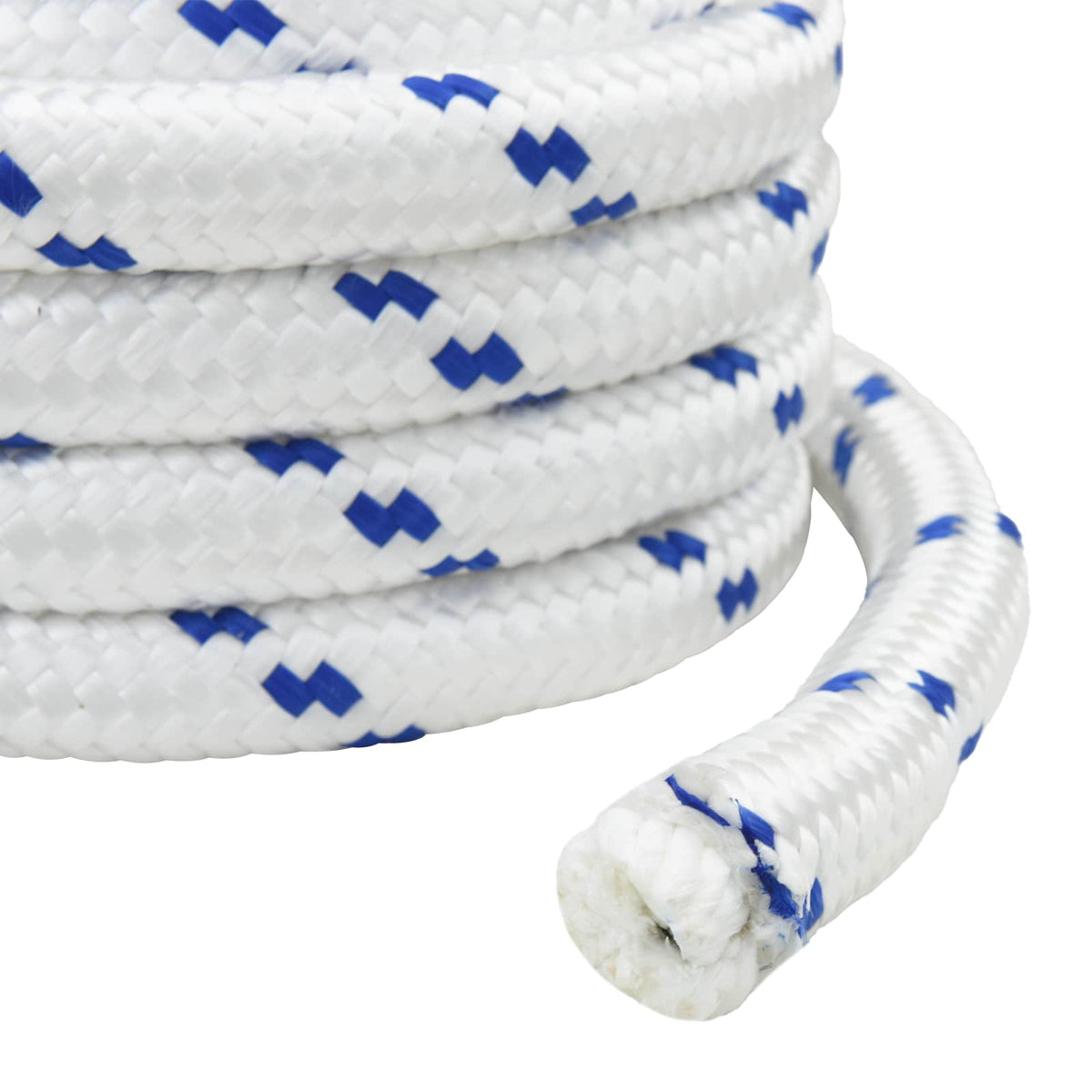 Multipurpose Utility Rope 50 mm 10 m White and Blue PP