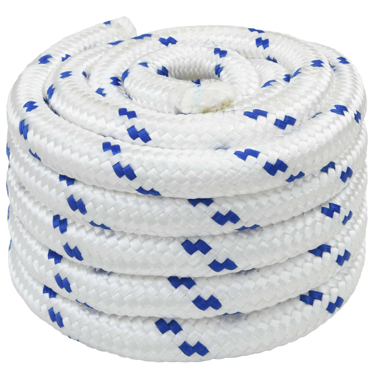 Multipurpose Utility Rope 50 mm 10 m White and Blue PP