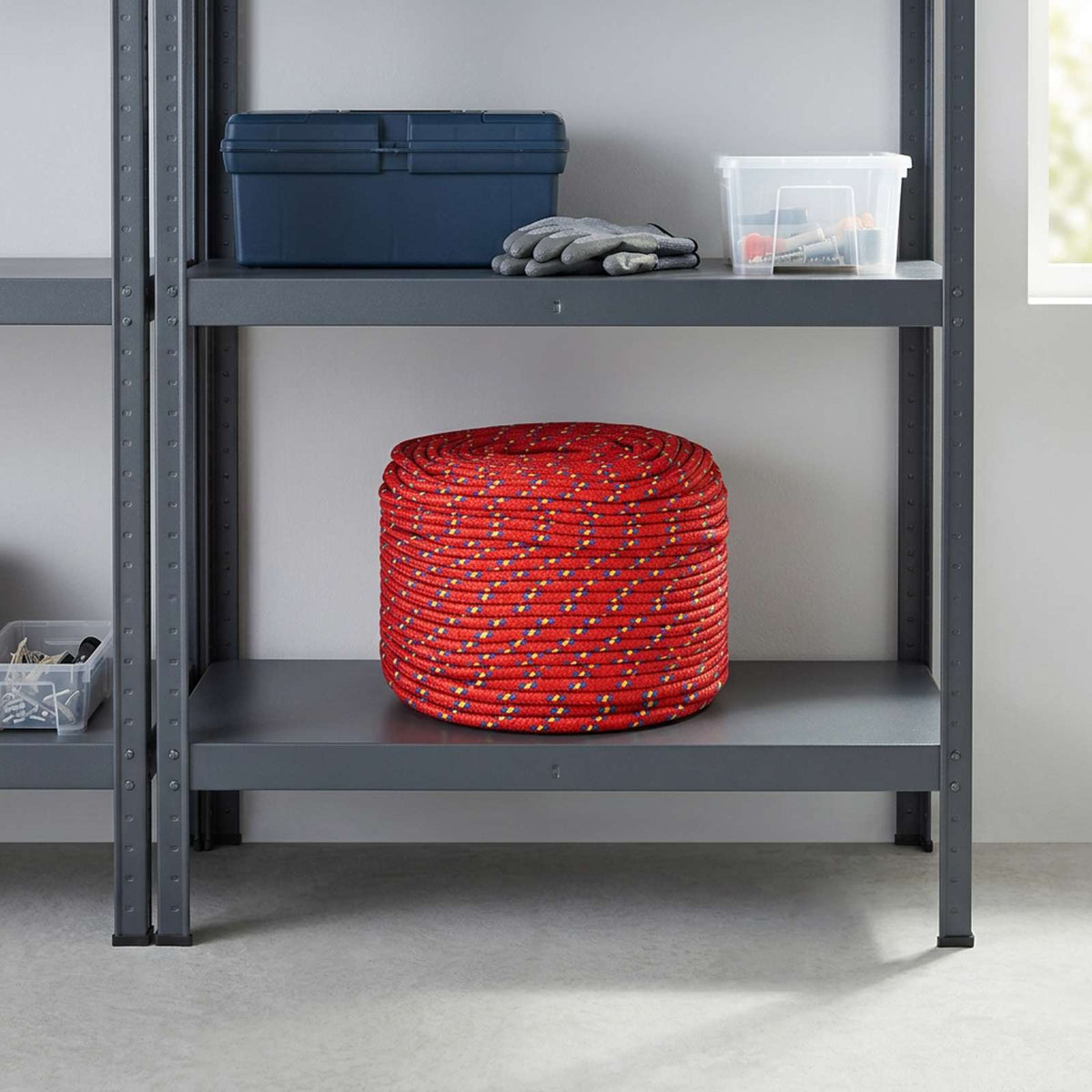 Multipurpose Utility Rope 10 mm 500 m Red PP 645 kg Max Load