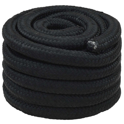 Multipurpose Utility Rope 50 mm 10 m Black PP 15000 kg Max Load