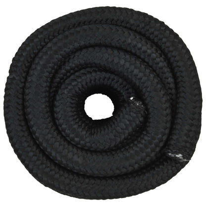 Multipurpose Utility Rope 50 mm 10 m Black PP 15000 kg Max Load