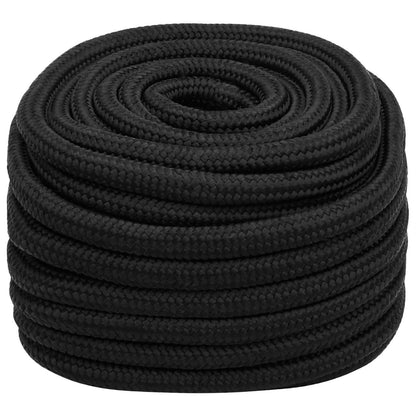 Multipurpose Utility Rope 20 mm 50 m Black PP 2400 kg Max Load