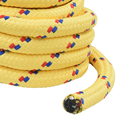 Multipurpose Utility Rope 40 mm 25 m Yellow PP 9600 kg Max Load