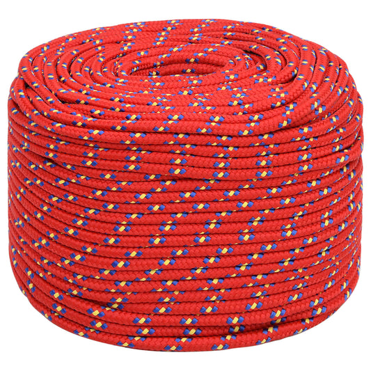 Multipurpose Utility Rope 10 mm 500 m Red PP 645 kg Max Load