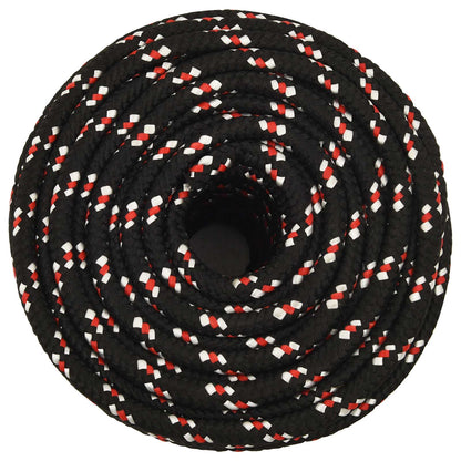 Multipurpose Utility Rope 18 mm 100 m Black and Red PP
