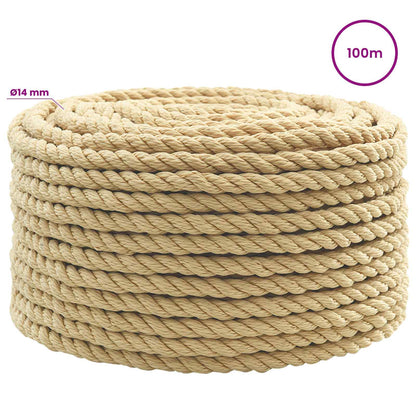 Multipurpose Utility Rope 14 mm 100 m Natural PP
