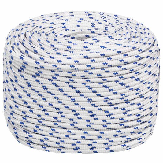 Multipurpose Utility Rope 8 mm 250 m White and Blue PP