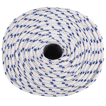 Multipurpose Utility Rope 8 mm 250 m White and Blue PP
