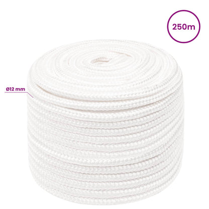 Multipurpose Utility Rope 12 mm 250 m White PP 930 kg Max Load