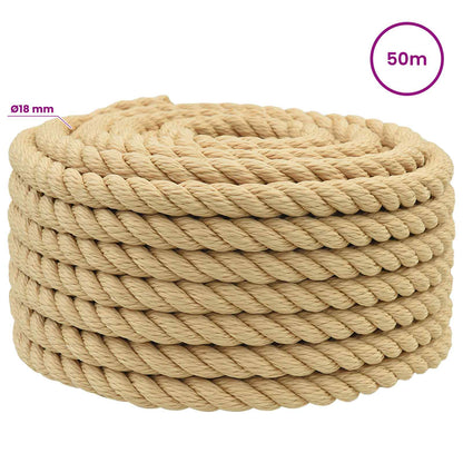 Multipurpose Utility Rope 18 mm 50 m Natural PP