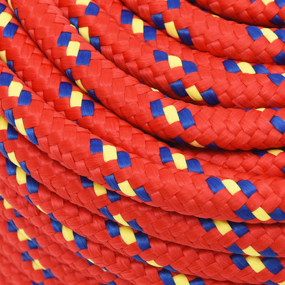 Multipurpose Utility Rope 14 mm 100 m Red PP 1275 kg Max Load