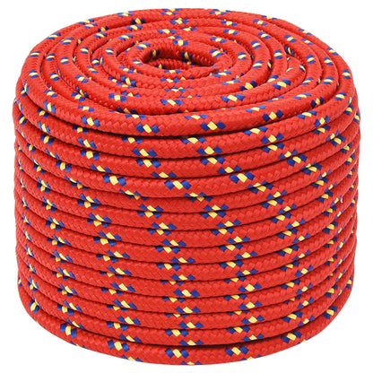 Multipurpose Utility Rope 14 mm 100 m Red PP 1275 kg Max Load