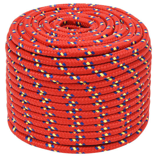 Multipurpose Utility Rope 14 mm 100 m Red PP 1275 kg Max Load