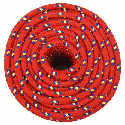 Multipurpose Utility Rope 14 mm 100 m Red PP 1275 kg Max Load