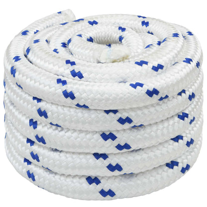 Multipurpose Utility Rope 60 mm 10 m White and Blue PP