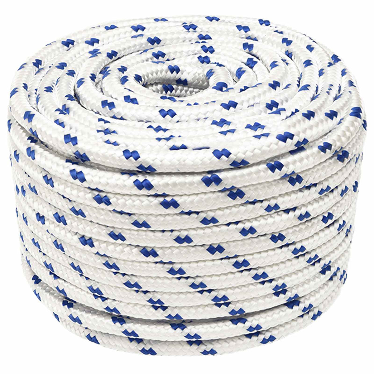 Multipurpose Utility Rope 14 mm 100 m White and Blue PP