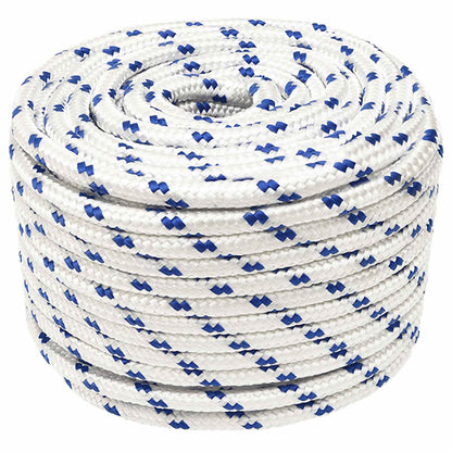 Multipurpose Utility Rope 14 mm 100 m White and Blue PP