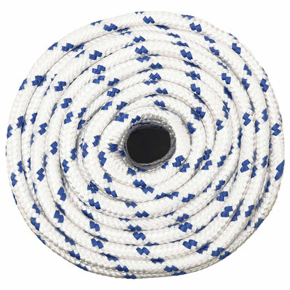 Multipurpose Utility Rope 14 mm 100 m White and Blue PP