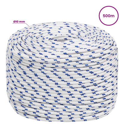Multipurpose Utility Rope 10 mm 500 m White and Blue PP