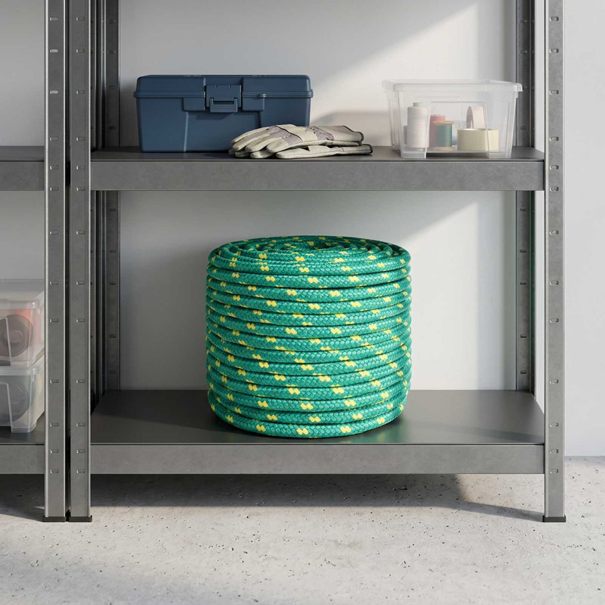Multipurpose Utility Rope 12 mm 250 m Green PP 930 kg Max Load