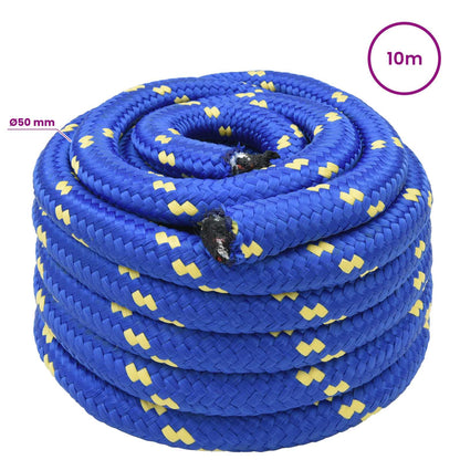 Multipurpose Utility Rope 50 mm 10 m Blue PP 15000 kg Max Load