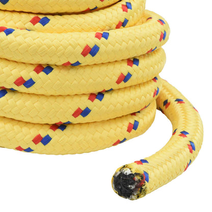 Multipurpose Utility Rope 40 mm 10 m Yellow PP 9600 kg Max Load