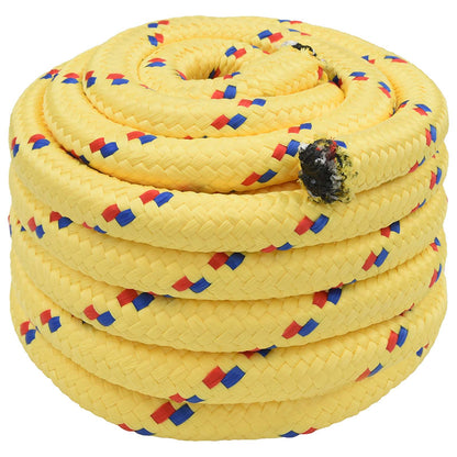 Multipurpose Utility Rope 40 mm 10 m Yellow PP 9600 kg Max Load