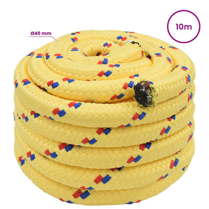 Multipurpose Utility Rope 40 mm 10 m Yellow PP 9600 kg Max Load