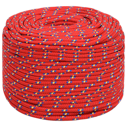 Multipurpose Utility Rope 8 mm 250 m Red PP 420 kg Max Load