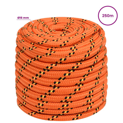 Multipurpose Utility Rope 16 mm 250 m Orange PP