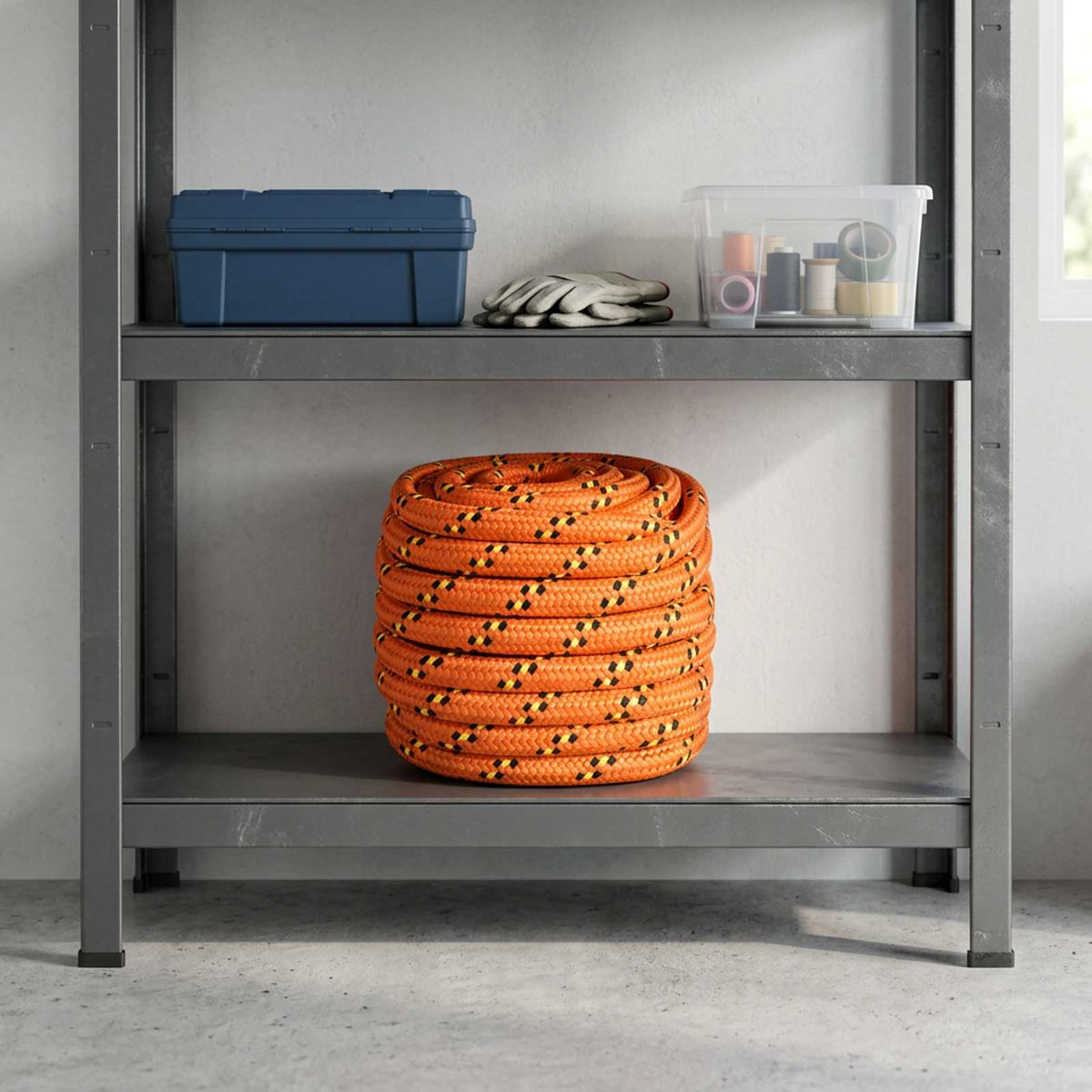 Multipurpose Utility Rope 20 mm 50 m Orange PP 2400 kg Max Load