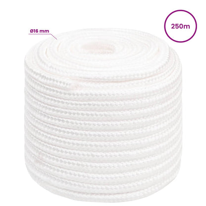 Multipurpose Utility Rope 16 mm 250 m White PP 1560 kg Max Load