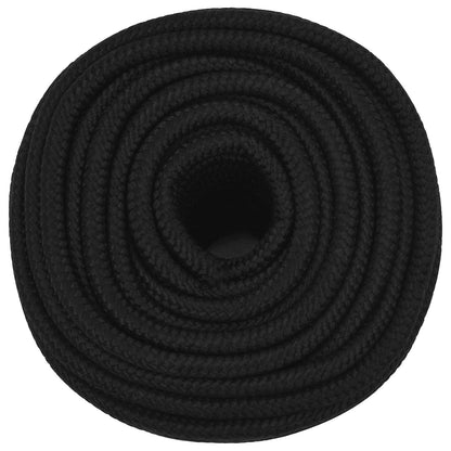 Multipurpose Utility Rope 12 mm 100 m Black Polyester