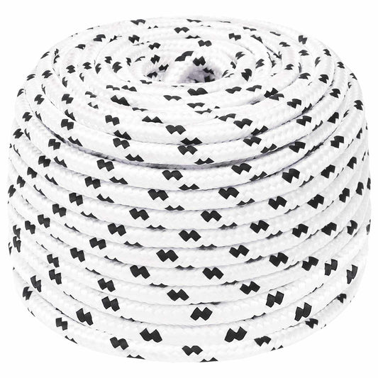 Multipurpose Utility Rope 10 mm 100 m White Polyester