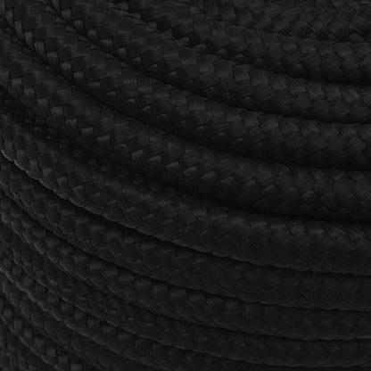 Multipurpose Utility Rope 12 mm 250 m Black Polyester
