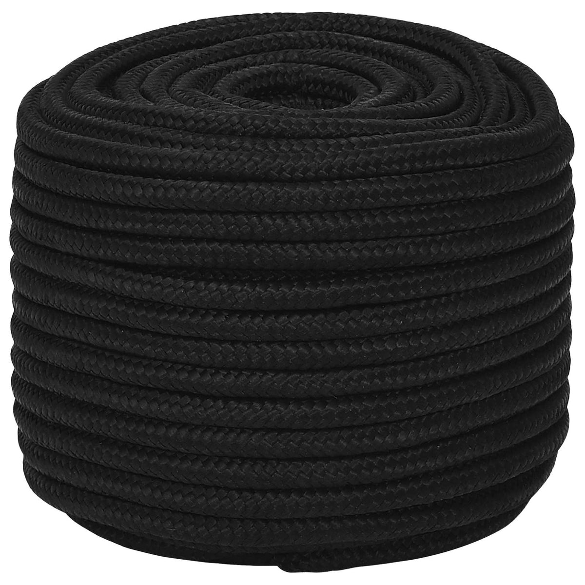 Multipurpose Utility Rope 12 mm 250 m Black Polyester