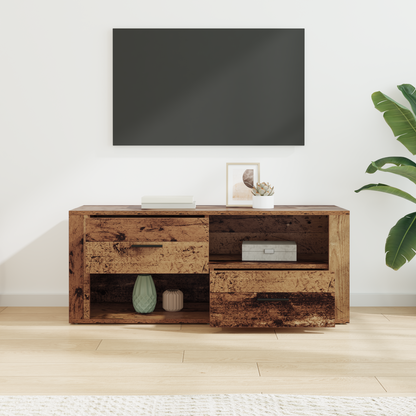 TV Cabinet Old Wood 100 x 35 x 40 cm Engineered Wood