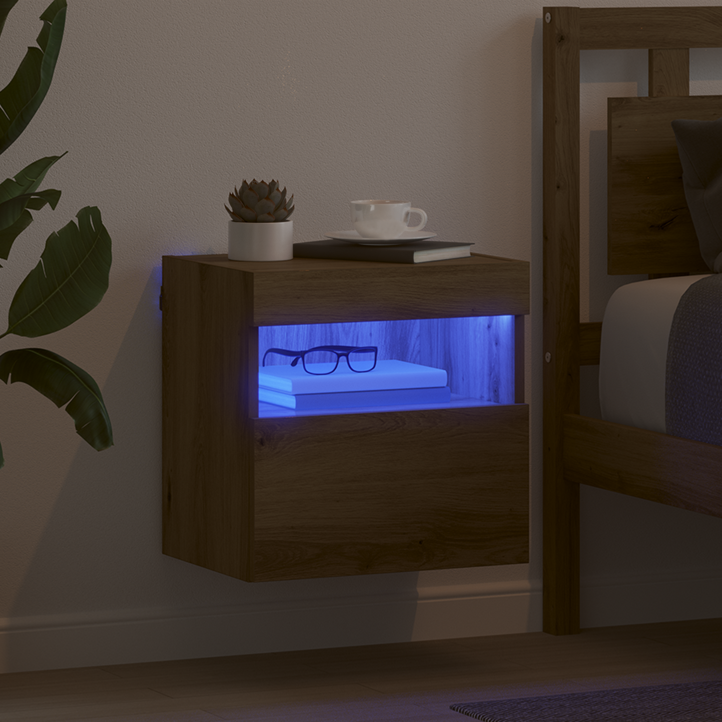 TV Wall Cabinet Artisan Oak 40 x 30 x 40 cm Engineered Wood