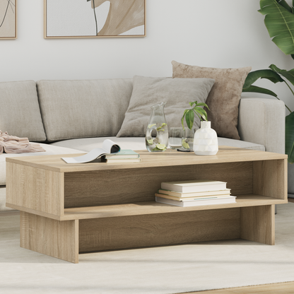 Coffee Table Sonoma Oak 100 x 46 x 35 cm Engineered Wood