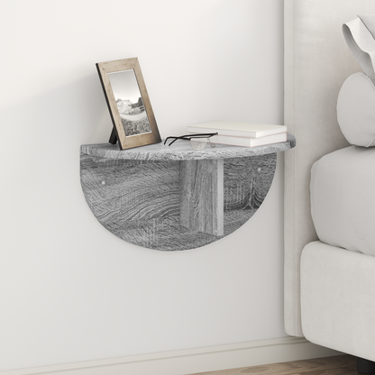 Wall Shelf 2 pcs Grey Sonoma 48 x 24 x 24 cm Engineered Wood