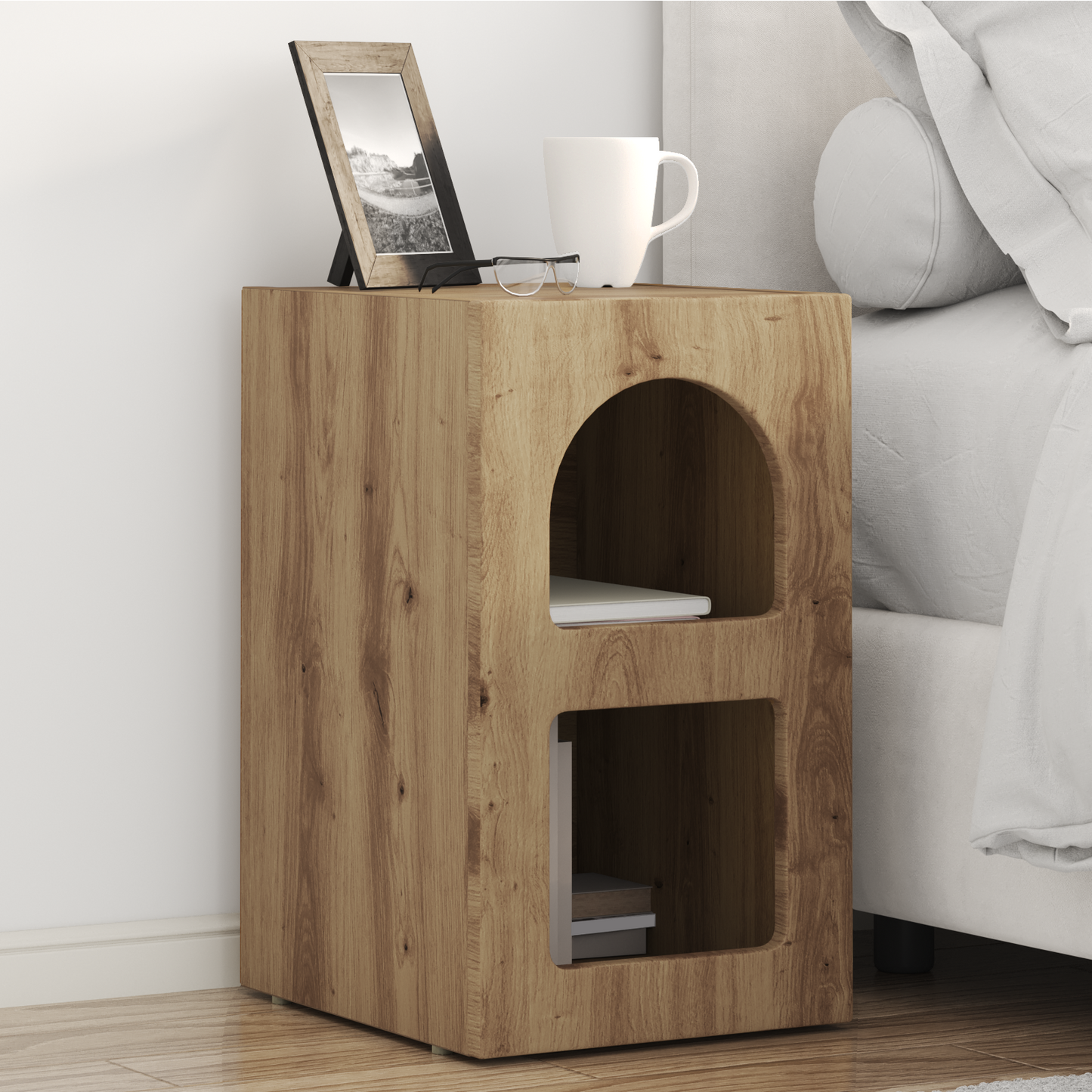 Bedside Table ELST Artisan Oak 29.5 x 33.5 x 50 cm