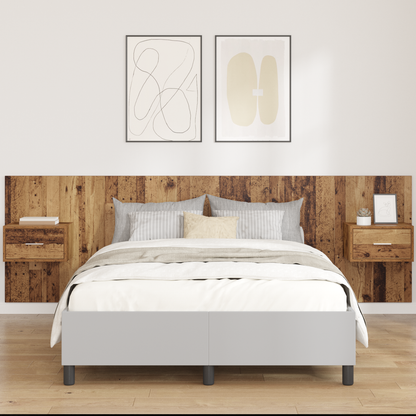 Headboard with Cabinet 3 pcs Old Wood Engineered Wood