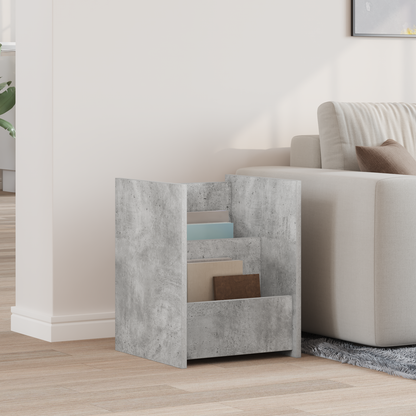 Magazine Rack Concerte Grey 35 x 35 x 45 cm Engineered Wood