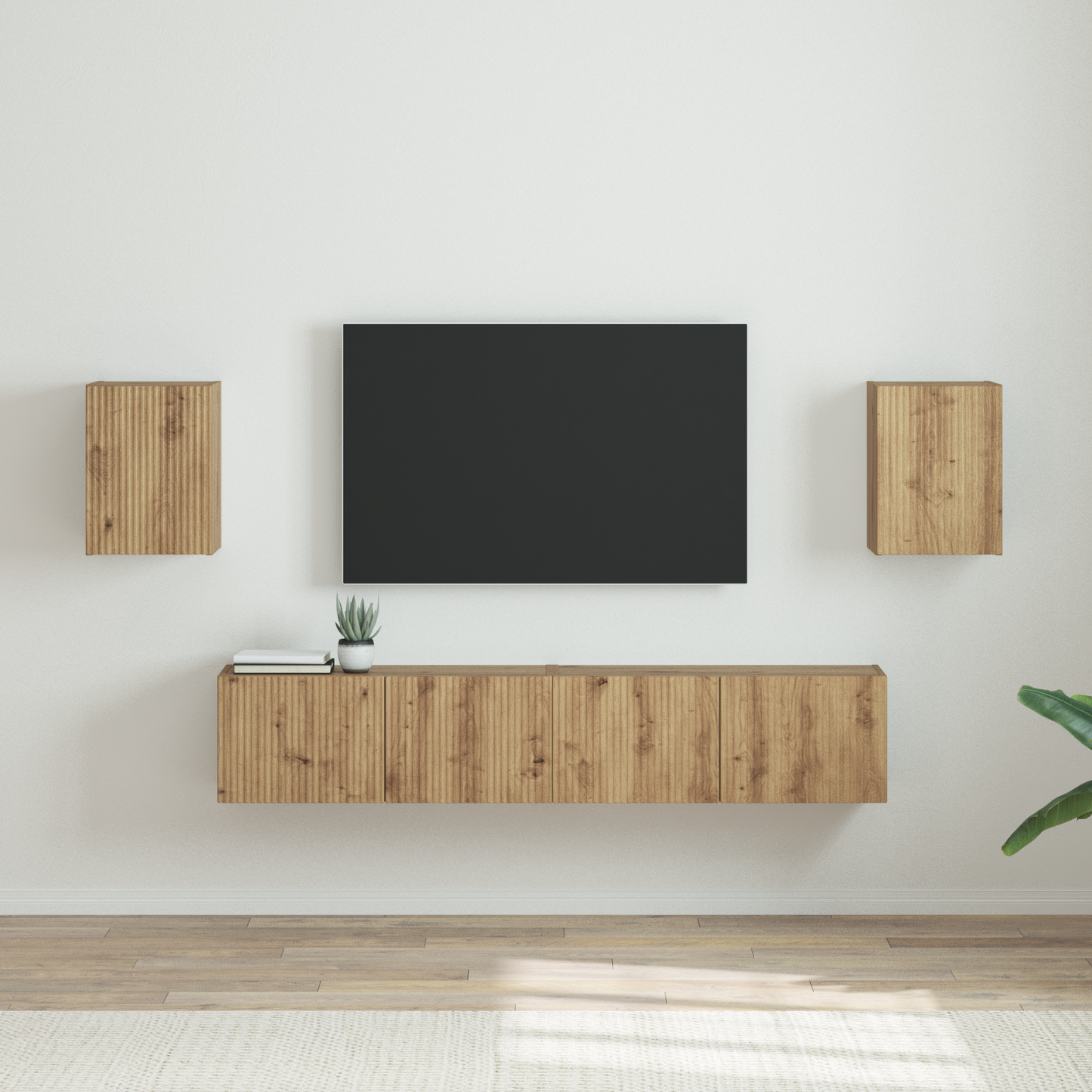 TV Wall Cabinet Wall-mounted 2 pcs Artisian Oak 30 x 31 x 40 cm
