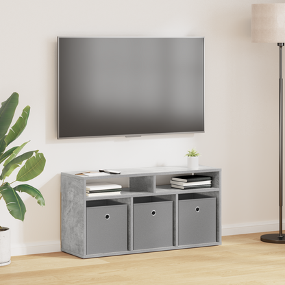 Lowboard with Drawer Concrete Grey 87 x 27.5 x 43 cm