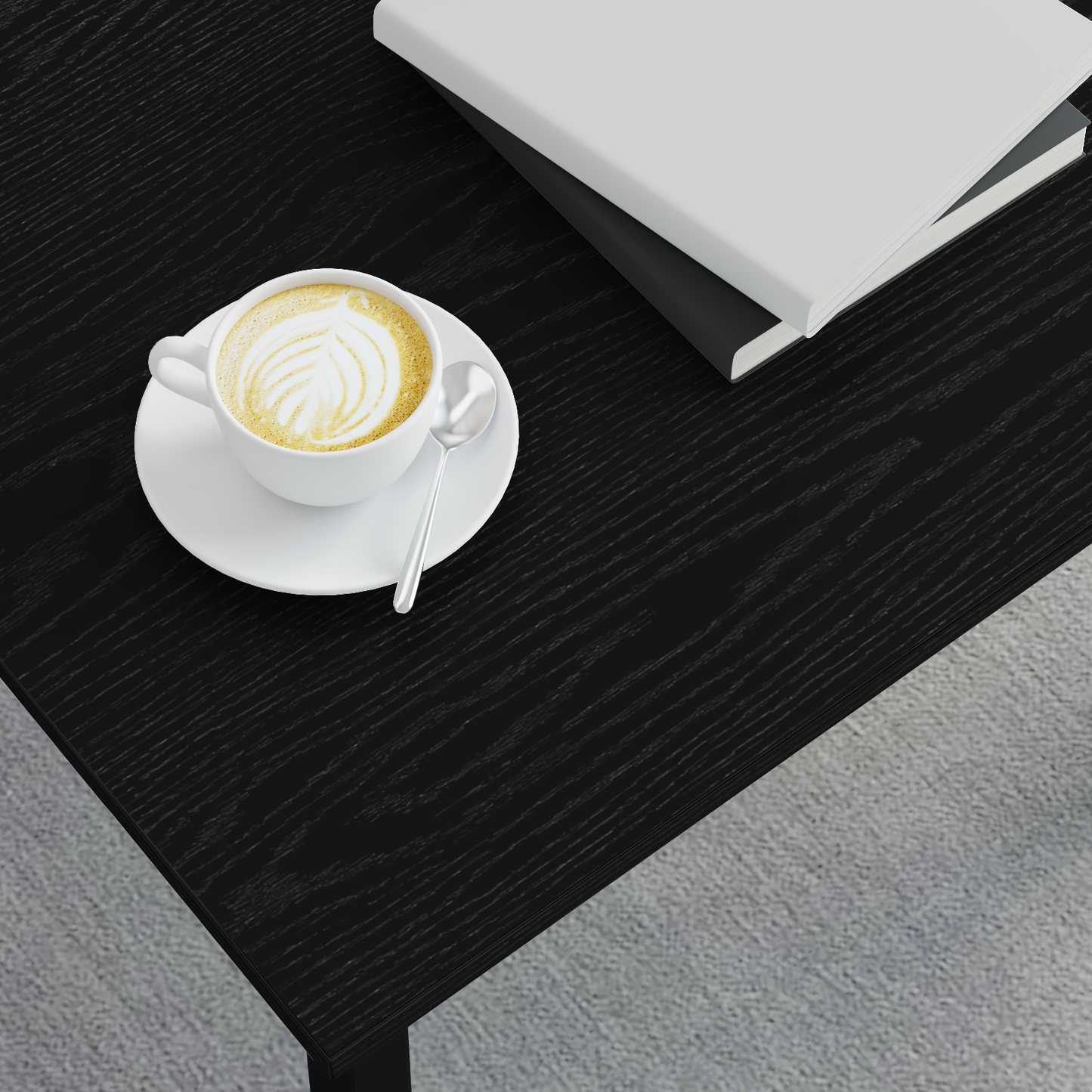 Coffee Table Black Oak 60 x 50 x 36 cm Engineered Wood