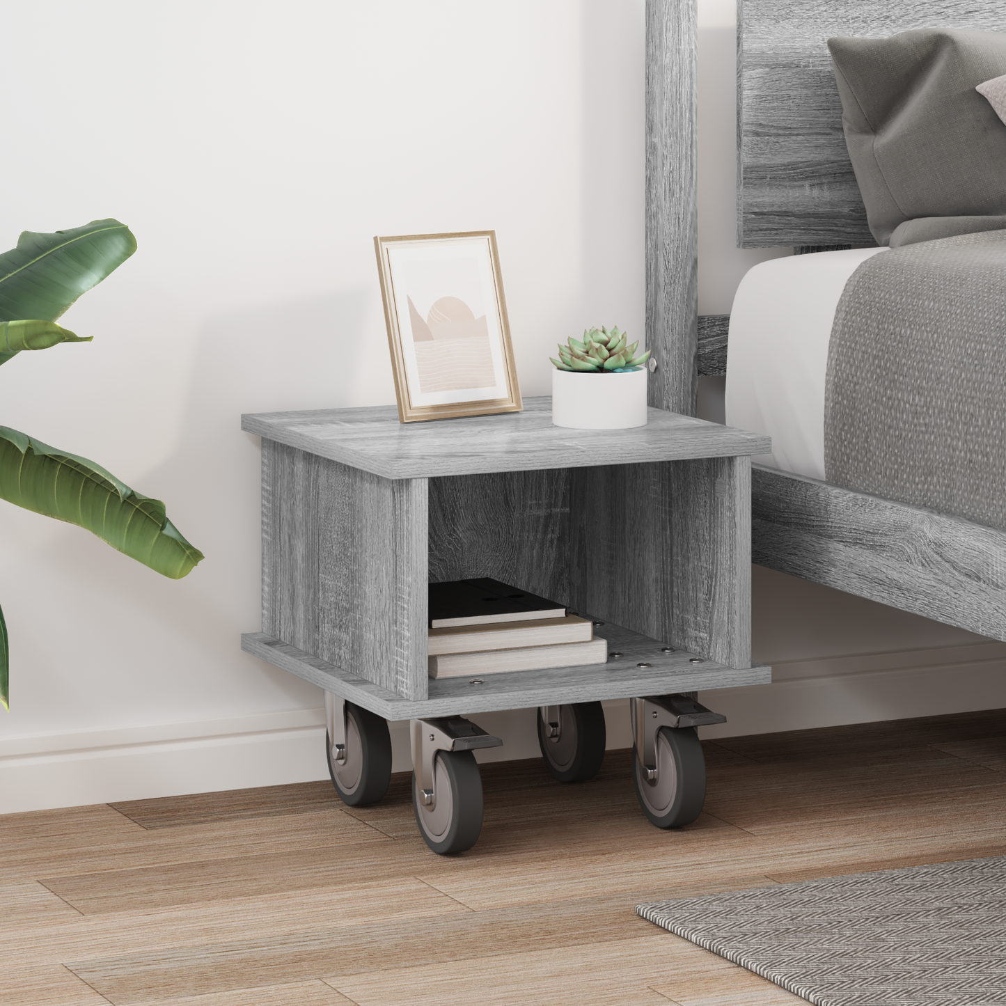 TV Stand Grey Sonoma 37 x 35 x 35 cm Engineered Wood
