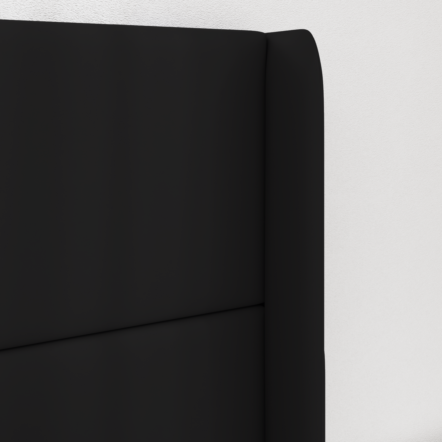 Headboard Ear Black 80 x 16 x 4 cm PVC