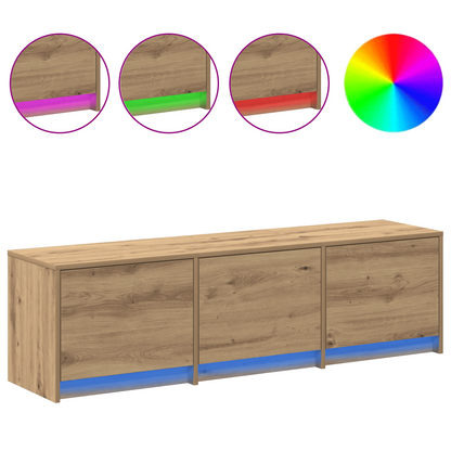 TV Cabinet Artisan Oak 140 x 34 x 40 cm Engineered Wood