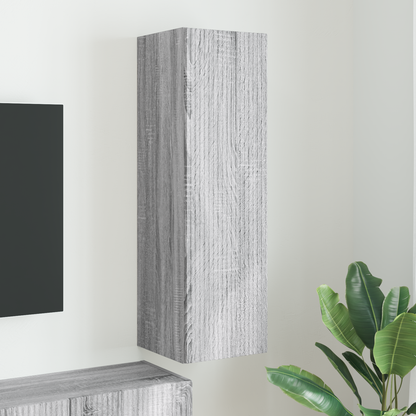 TV Wall Cabinet Grey Sonoma 30 x 31 x 100 cm Engineered Wood